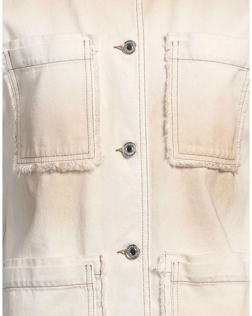 MSGM Natural Denim Outerwear Cotton
