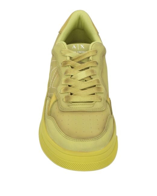 ARMANI EXCHANGE Yellow Trainers for men