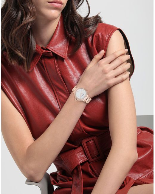 Emporio Armani Metallic Wrist Watch