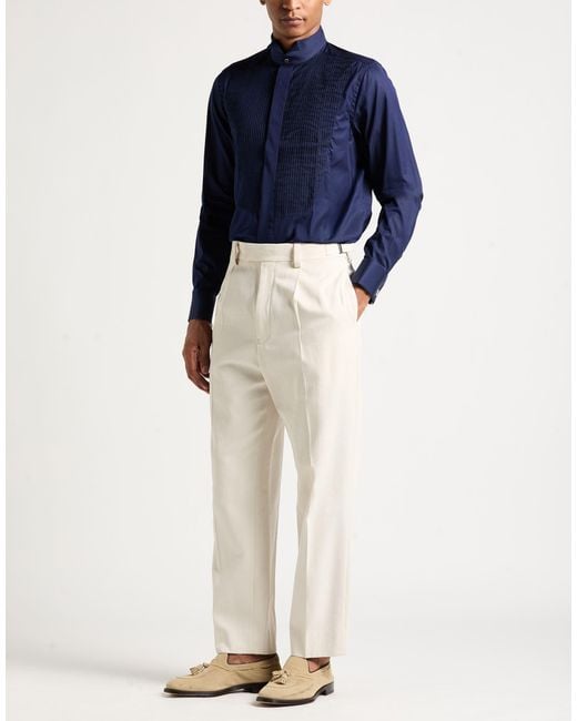Canali Blue Shirt Cotton for men