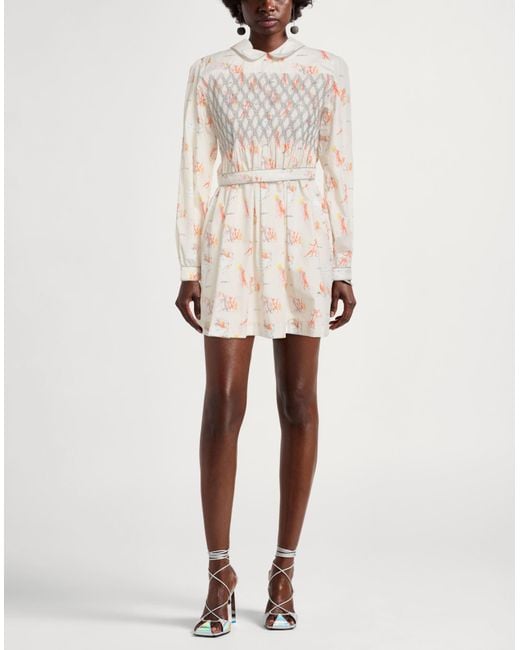 Maison Kitsuné White Mini Dress