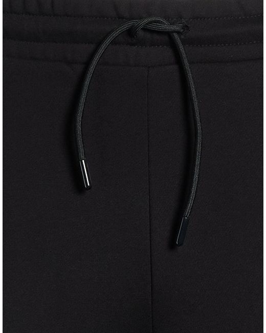EA7 Black Pants Cotton, Polyester, Elastane for men