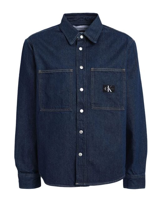 Camisa vaquera Calvin Klein de hombre de color Azul Lyst