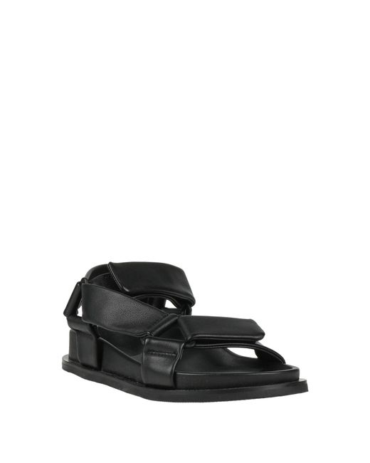 St. Agni Black Sandals