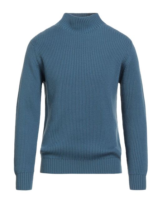 FILIPPO DE LAURENTIIS Blue Turtleneck for men