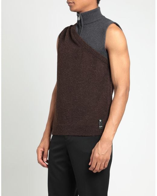 Fendi Black Turtleneck Wool, Alpaca Wool, Polyamide, Elastane for men