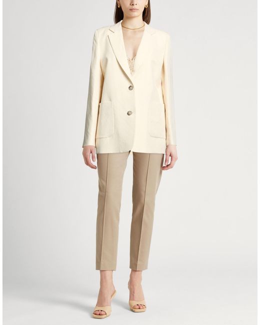 Peserico Natural Easy Blazer Linen, Viscose