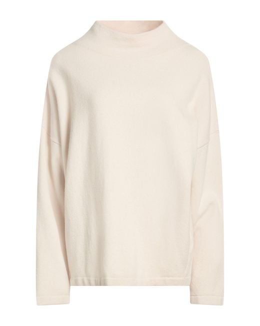 Gentry Portofino White Sweater Virgin Wool, Cashmere