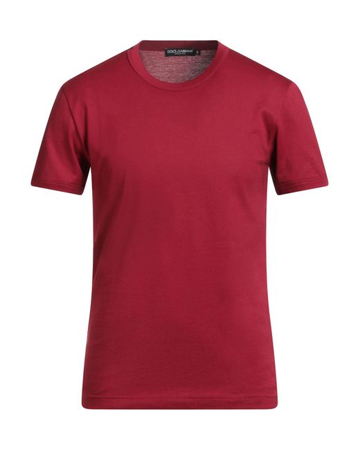 Dolce & Gabbana Red T-Shirt for men