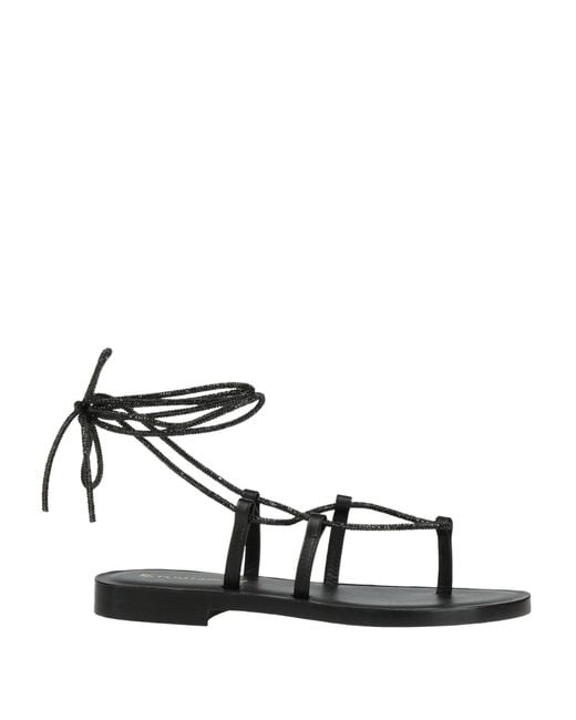 DG POSITANO White Thong Sandal Leather