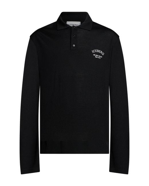 Pullover Iceberg de hombre de color Black