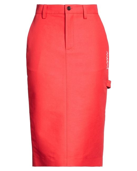 Marni Red Midi Skirt