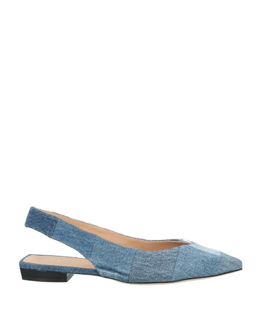 Sergio Rossi Blue Ballet Flats