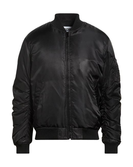 Moschino Black Jacket Polyamide for men