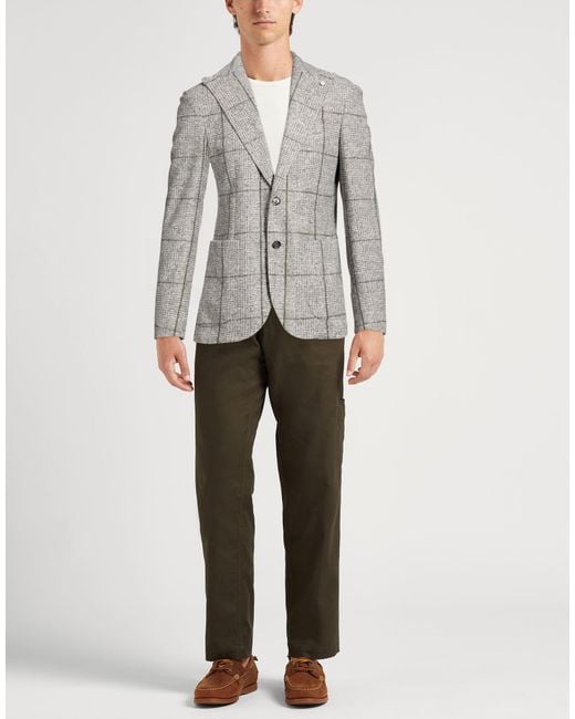 L.b.m. 1911 Gray Blazer for men