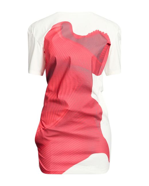 Issey Miyake Pink Top Cotton, Nylon, Polyurethane