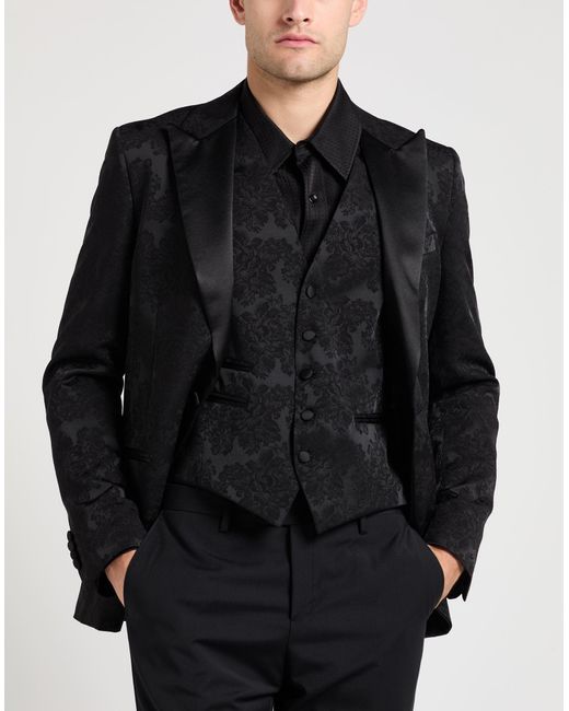 Messagerie Black Suit Viscose, Polyester for men