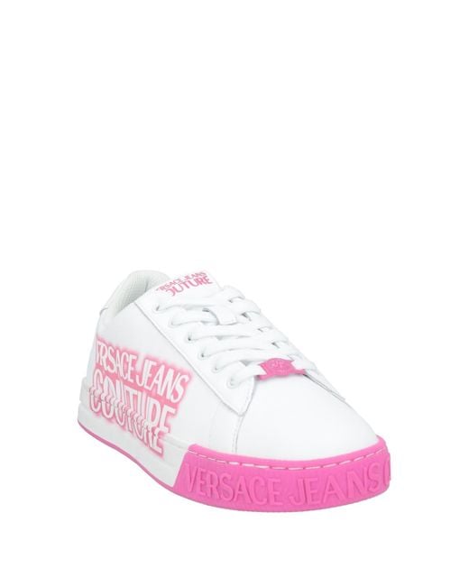 Versace Pink Sneakers Leather