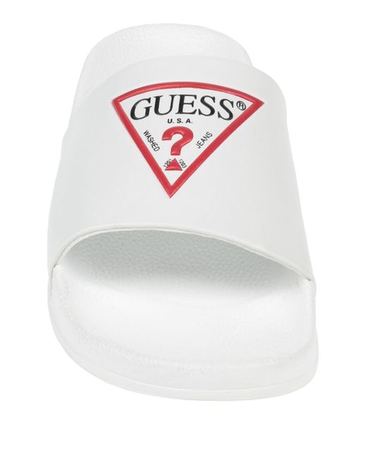 Guess White Sandals for men