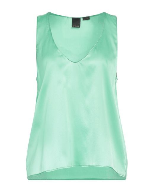 Pinko Green Top Silk, Elastane