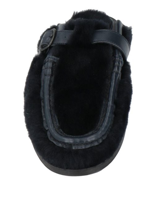 Hereu Black Midnight Mules & Clogs Leather