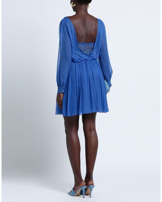 Alberta Ferretti Blue Mini Dress