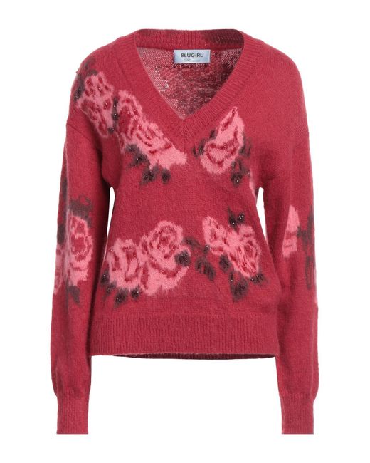 Blugirl Blumarine Red Pullover