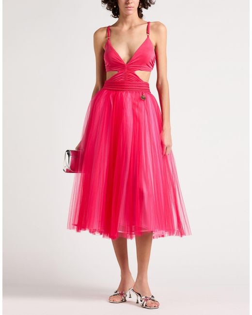 Elisabetta Franchi Pink Midi Skirts