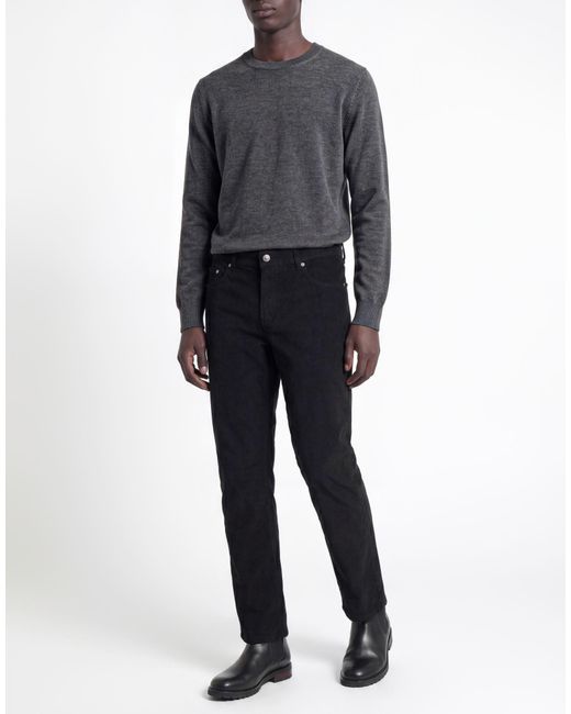 Department 5 Black Pants Cotton, Elastane for men