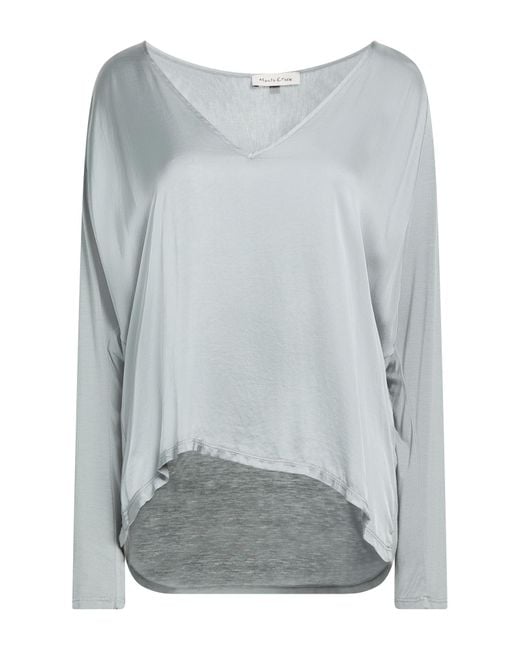 Manila Grace Gray Top Viscose