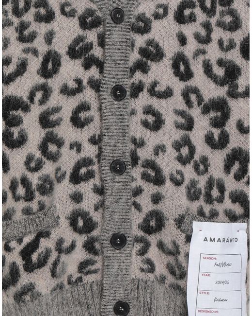Amaranto Gray Light Cardigan Wool, Cashmere, Mohair Wool, Polyamide for men