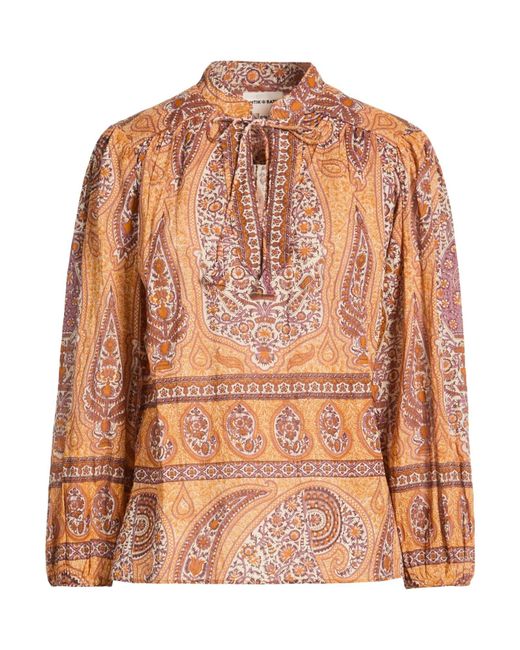 Antik Batik Orange Top Cotton