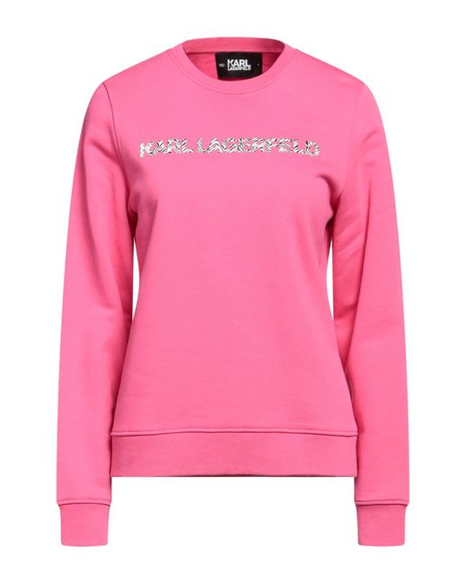 Sweat-shirt Karl Lagerfeld en coloris Pink