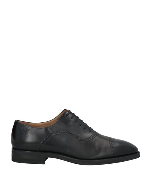 Bally Black Lace-Up Shoes Calfskin for men