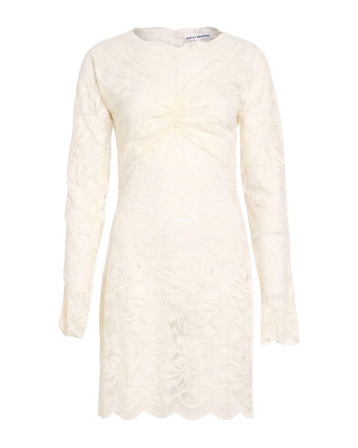Rabanne White Mini Dress Polyamide, Elastane