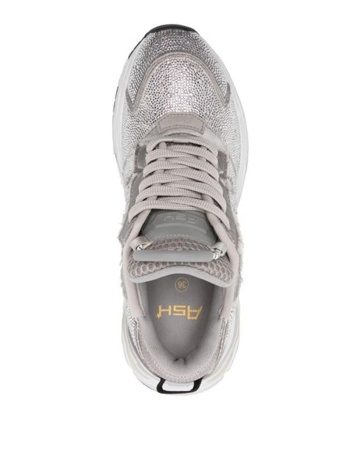 Ash White The Race Sneakers mit Strass