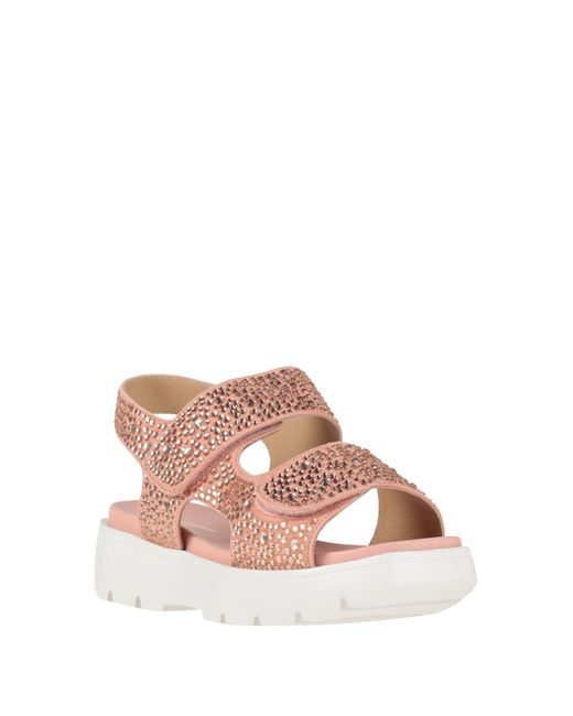 Gianmarco Lorenzi Pink Sandals Leather