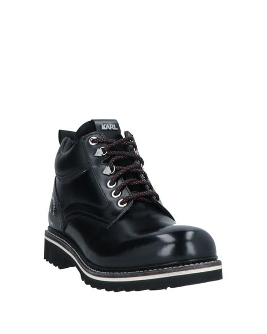 Karl Lagerfeld Black Ankle Boots for men