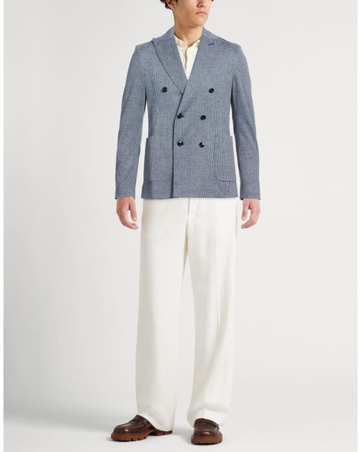 Circolo 1901 Blue Blazer Cotton, Elastane for men