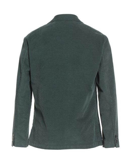 Boglioli Green Blazer Cotton, Modal, Elastane for men