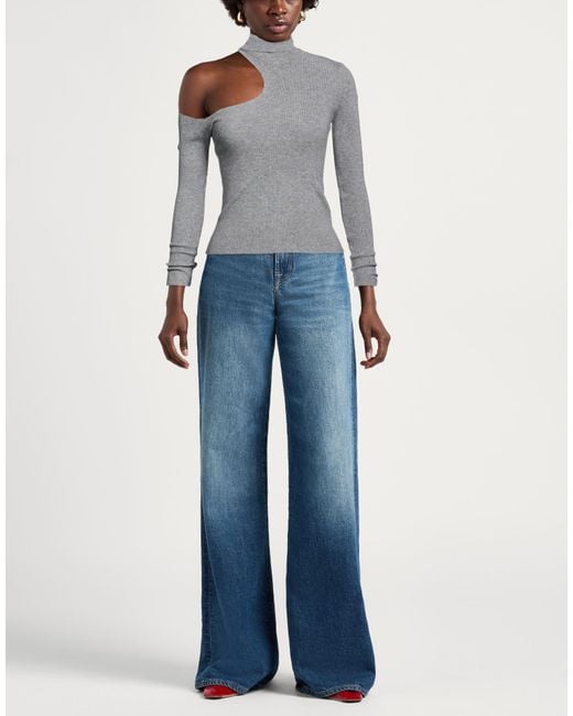 Haveone Gray Turtleneck Viscose, Polyester, Polyamide