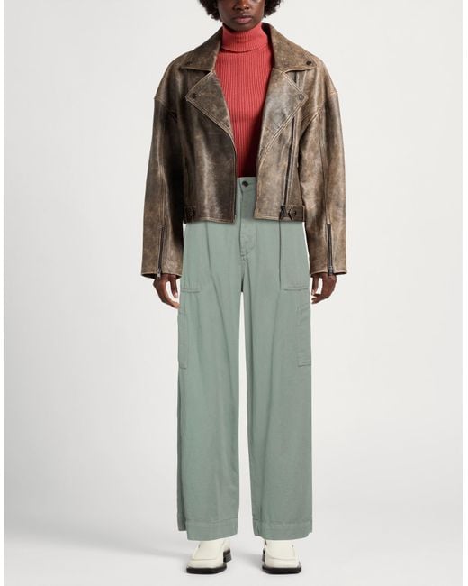 Bellerose Green Pants Cotton, Linen