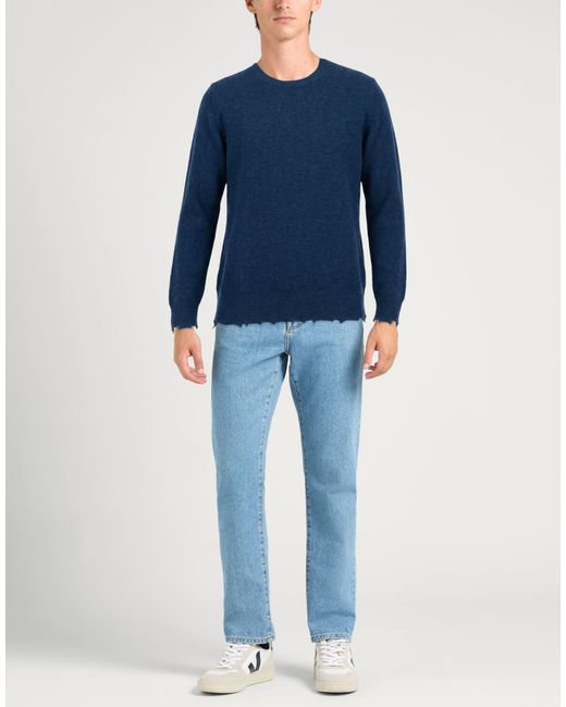 Grifoni Blue Sweater Virgin Wool for men
