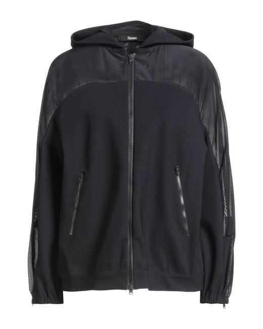 Herno Black Jacket Polyamide, Elastane, Cotton, Viscose