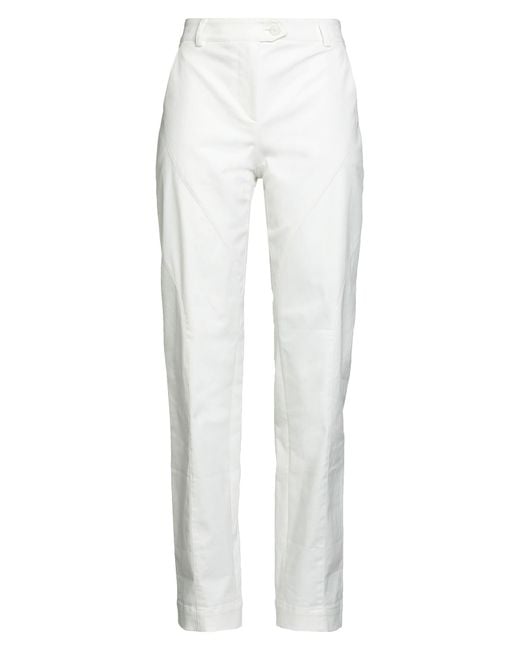 Alberta Ferretti White Trouser