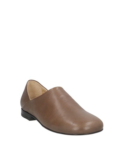 Lemaire Brown Khaki Loafers Leather