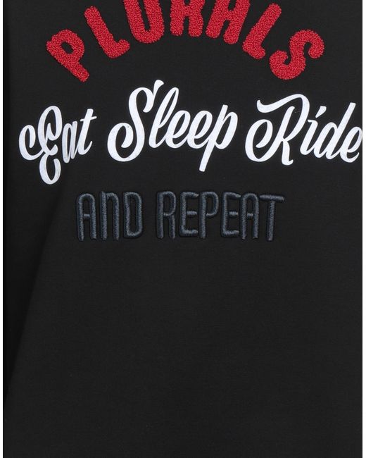 PEUTEREY.PLURALS Black Sweatshirt for men