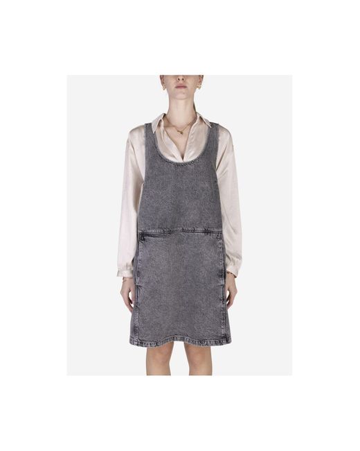 American Vintage Gray Mini-Kleid
