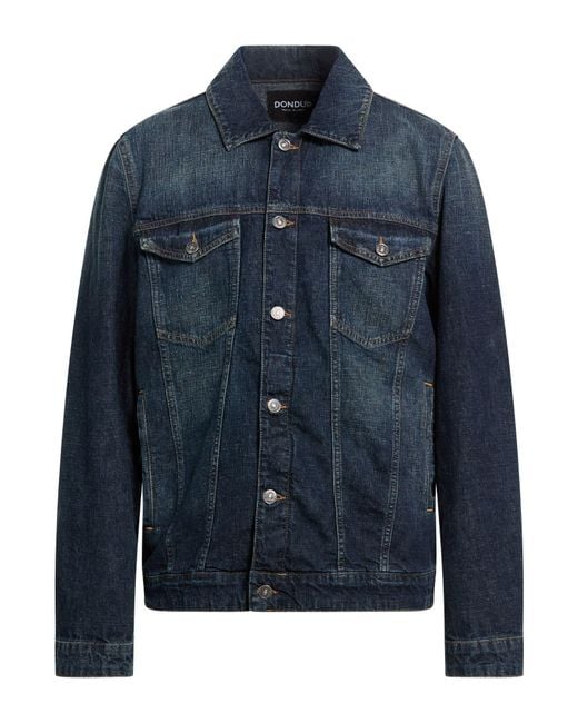 Dondup Blue Denim Outerwear for men