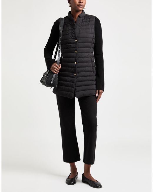 Moorer Black Vest Polyamide, Polyurethane